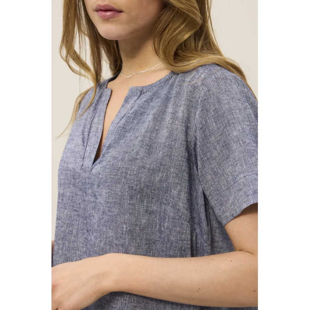 Alexia Shirt - Navy Melange
