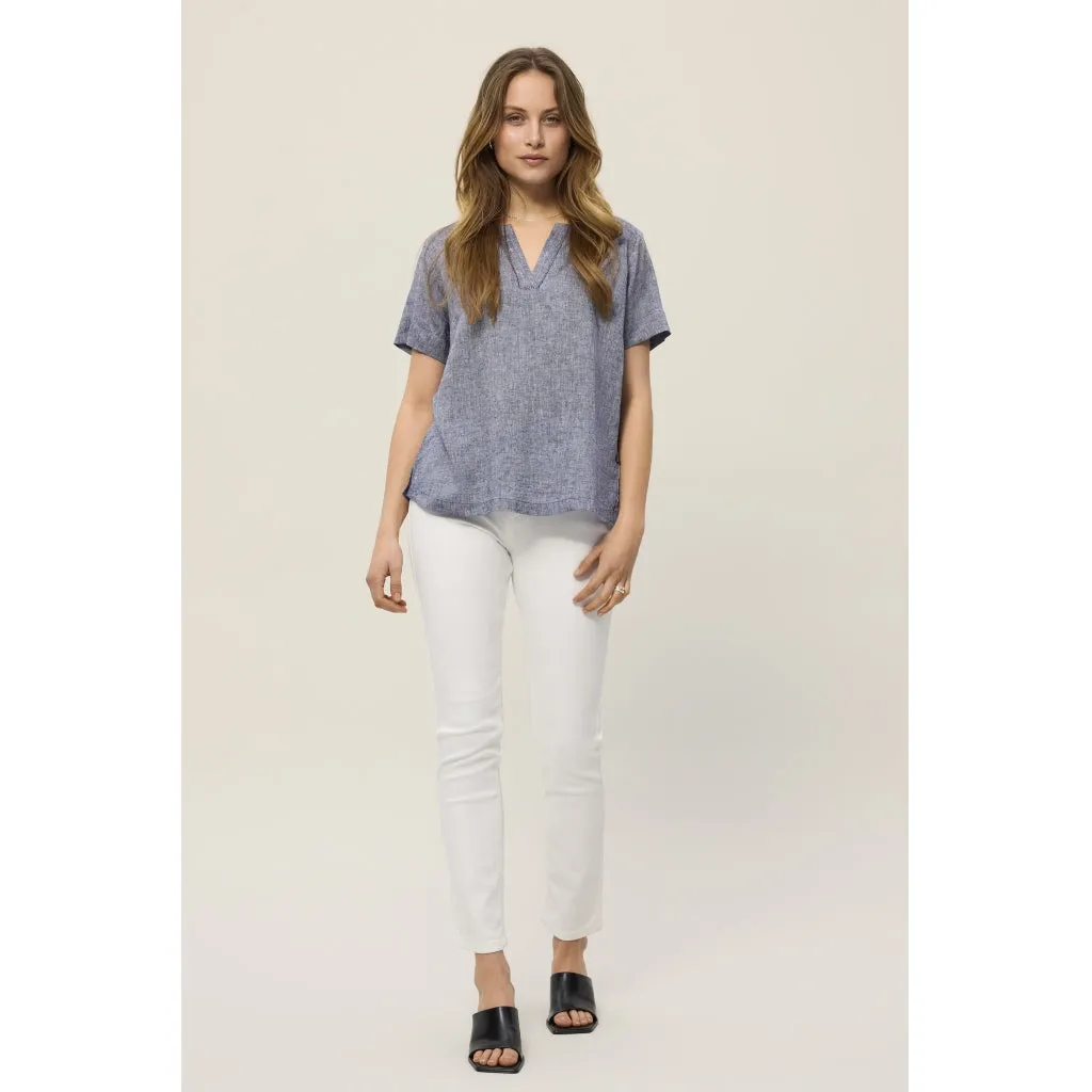 Alexia Shirt - Navy Melange