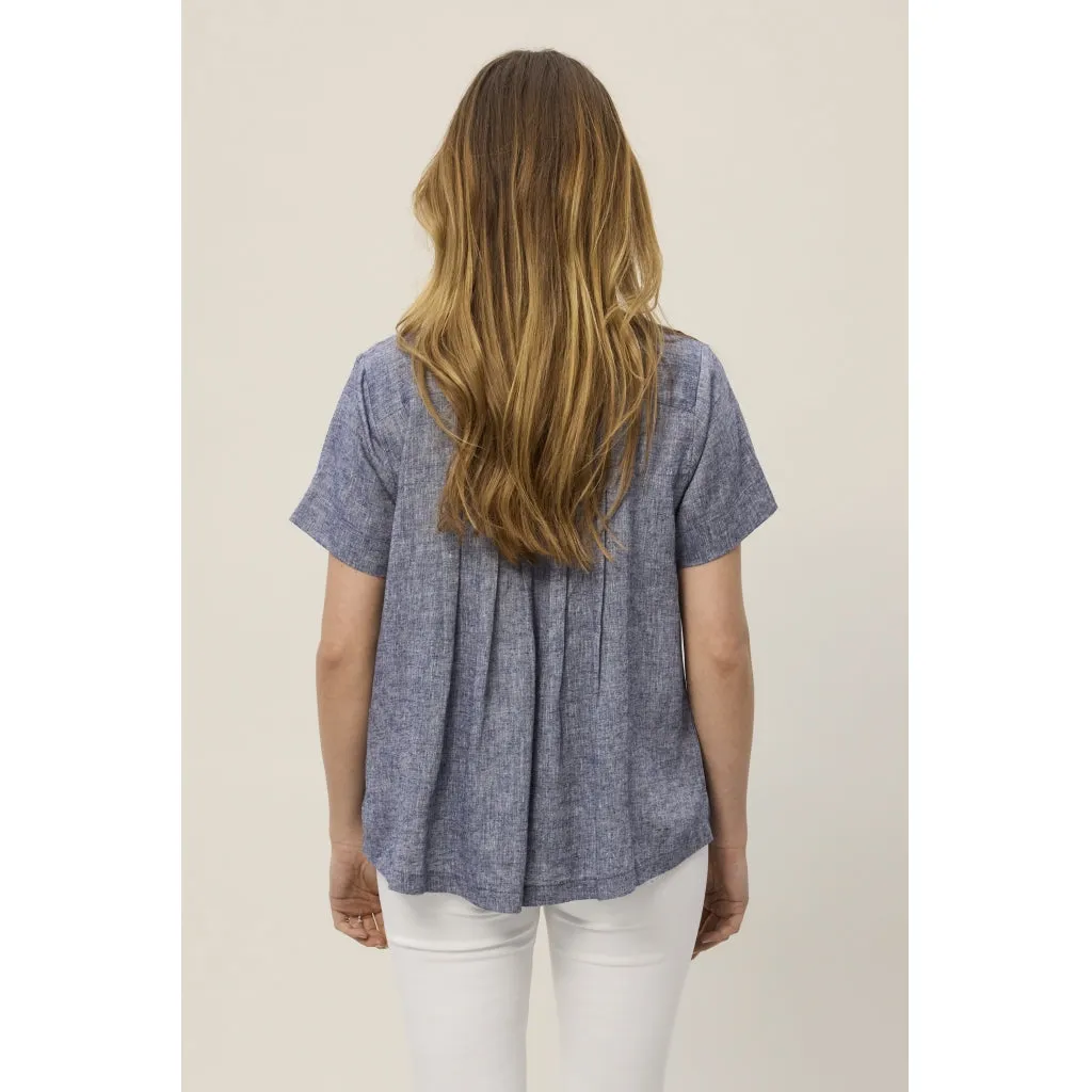 Alexia Shirt - Navy Melange