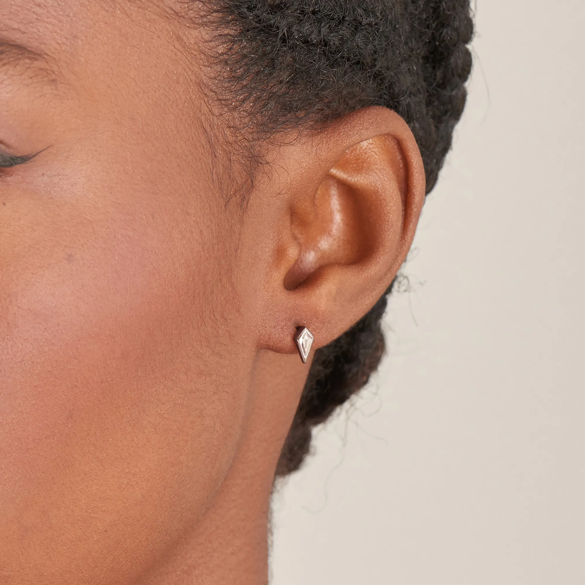 Ania Haie Silver Sparkle Emblem Single Barbell Earring