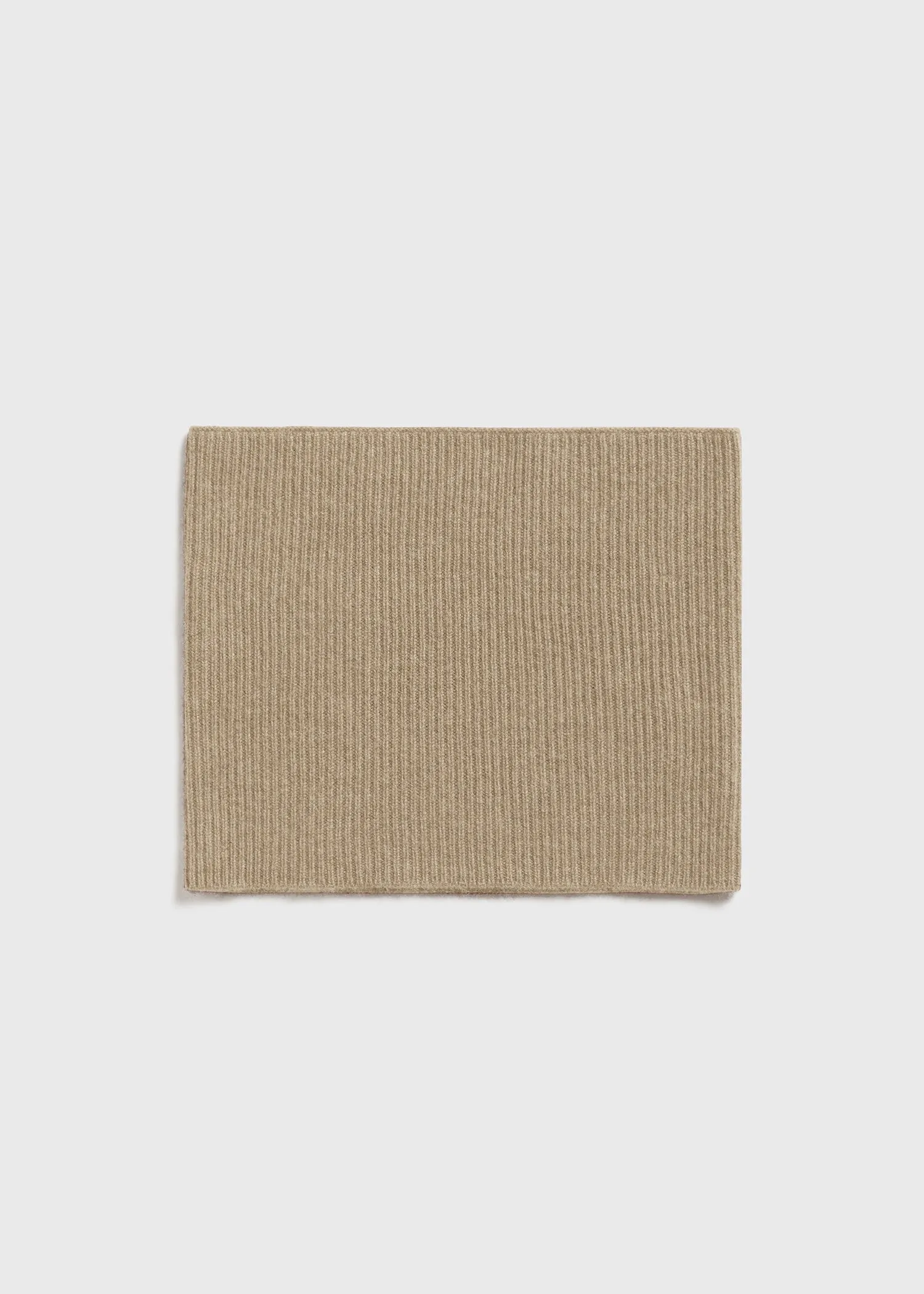 Cashmere neck warmer biscuit