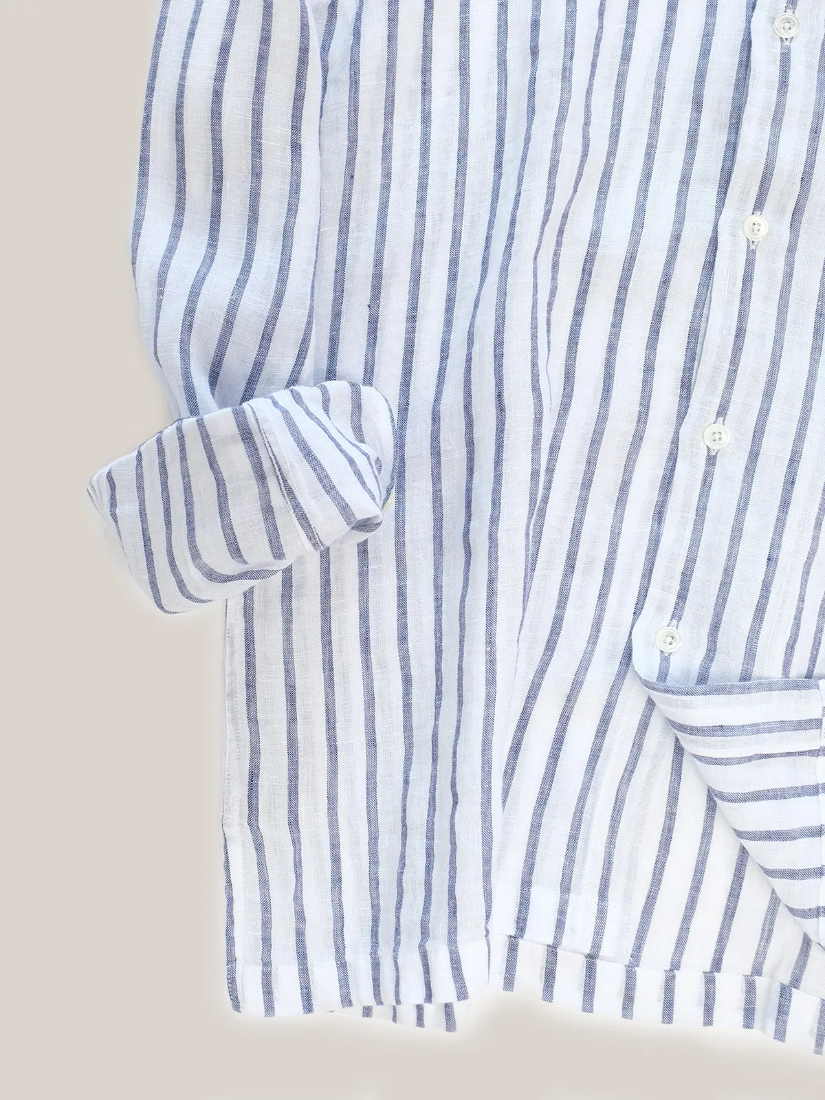 Christian Kimber Bronte Italian Stripe Shirt - Navy
