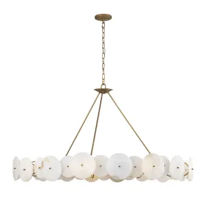Cosmos 370C09HG 9-Light Chandelier - Havana Gold