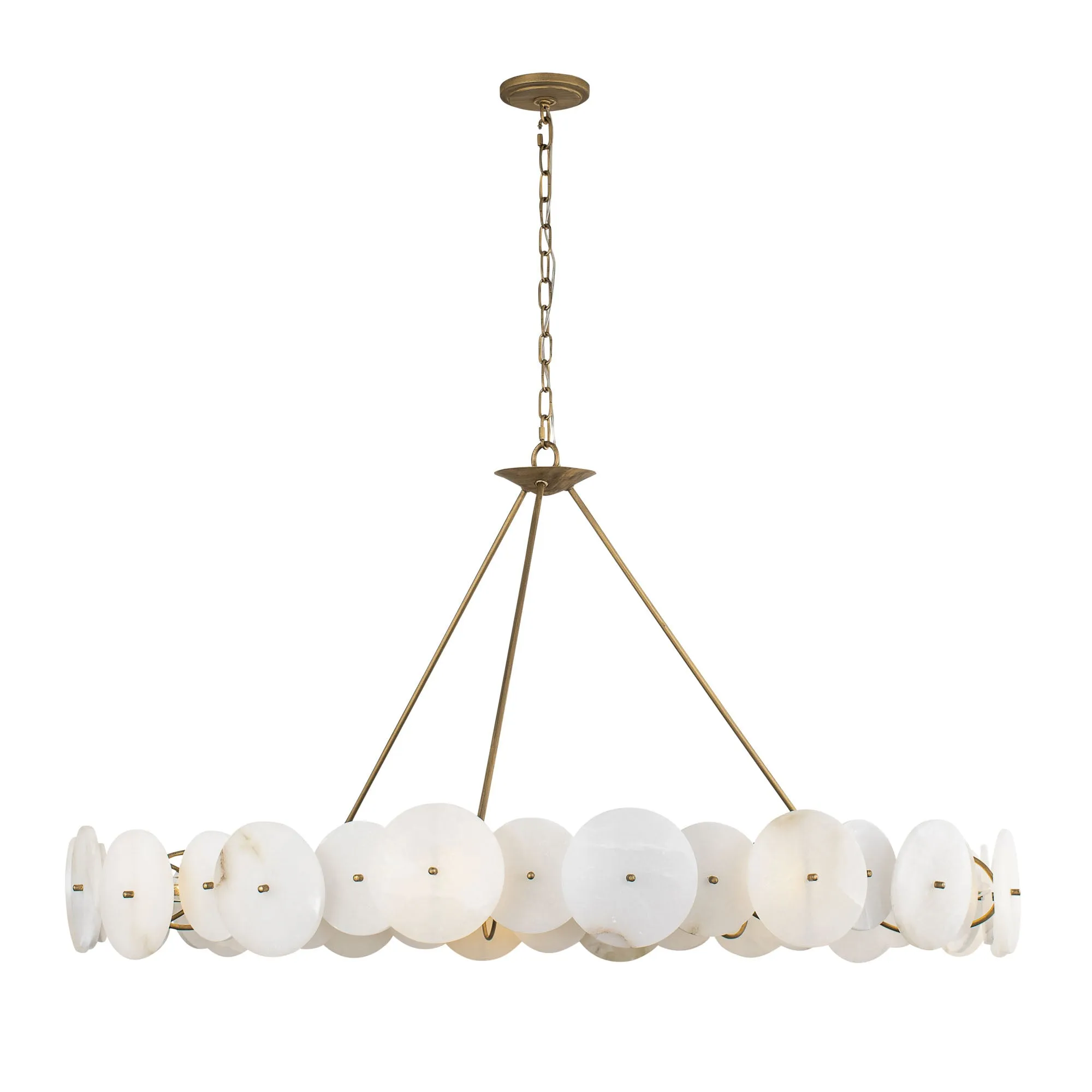 Cosmos 370C09HG 9-Light Chandelier - Havana Gold