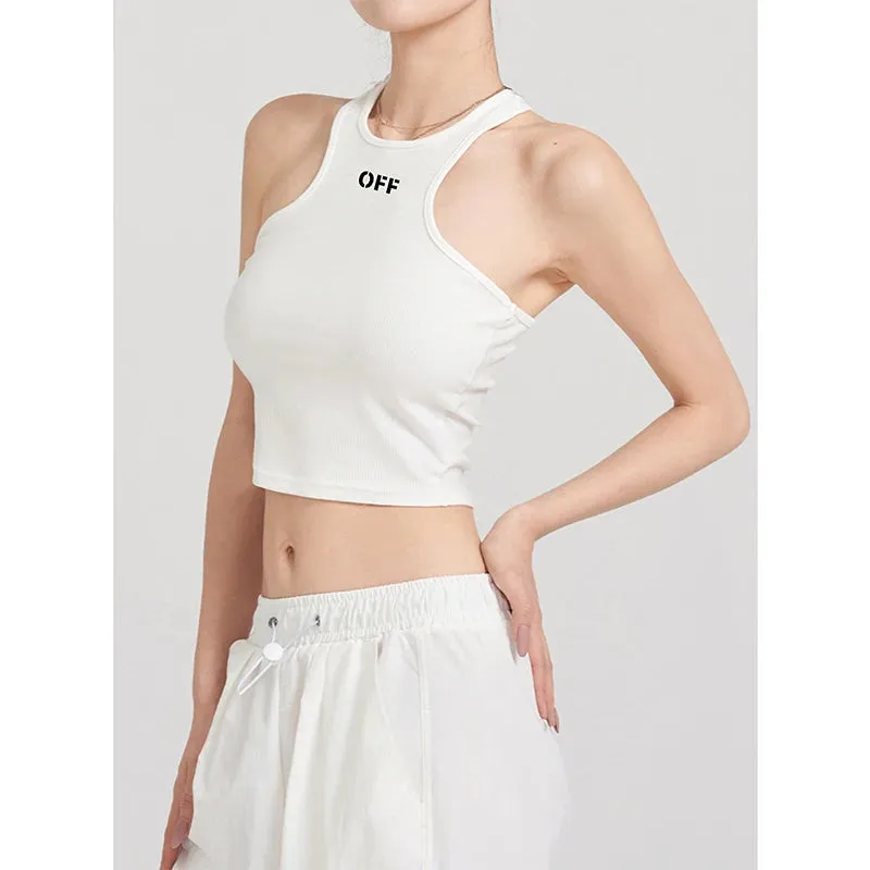 DressBetty - 2024 Sexy White Ribbed Knit Top for Women