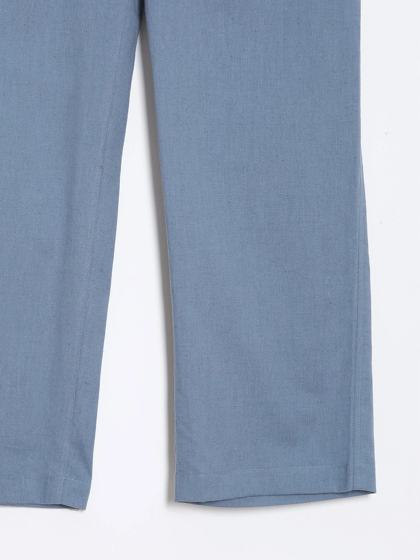English Blue Airy Linen Pants