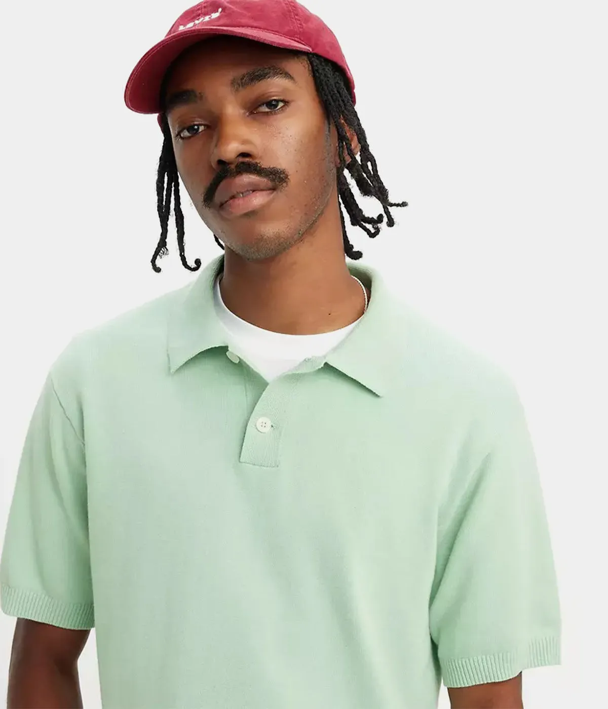 LEVI'S KNIT POLO A7294-0000 AQUA FOAM