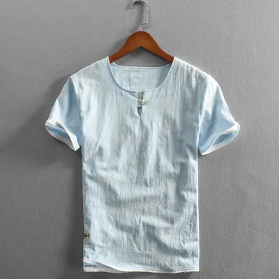 Linen Patchwork Shirt