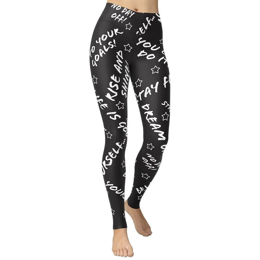 Motivational Yoga Leggings