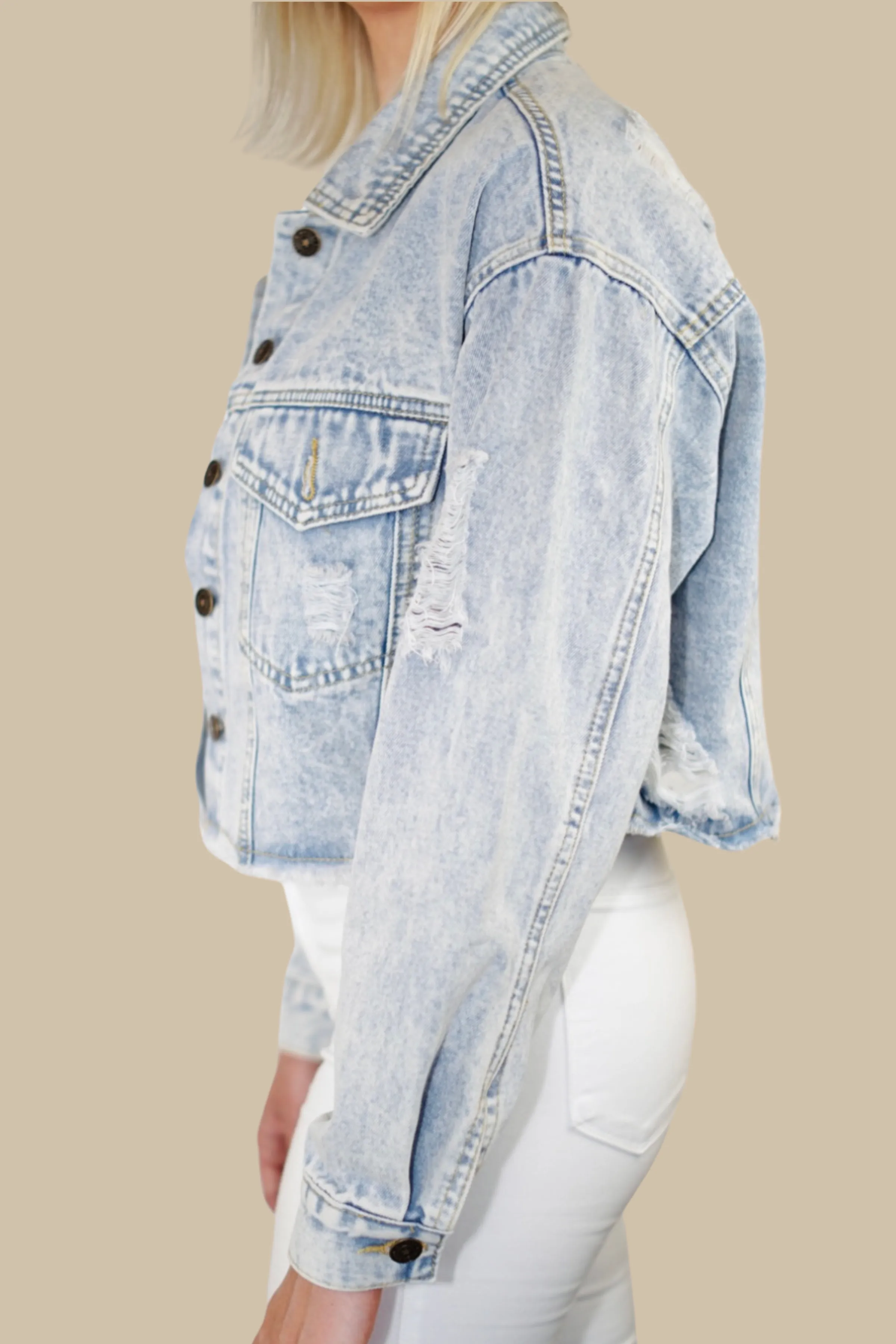 Pittsburgh Skyline Denim Jacket