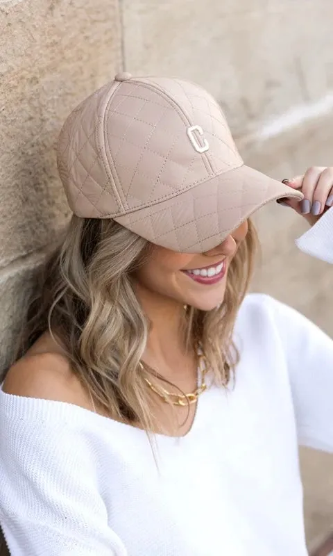 Quilted Puffer Ball Cap