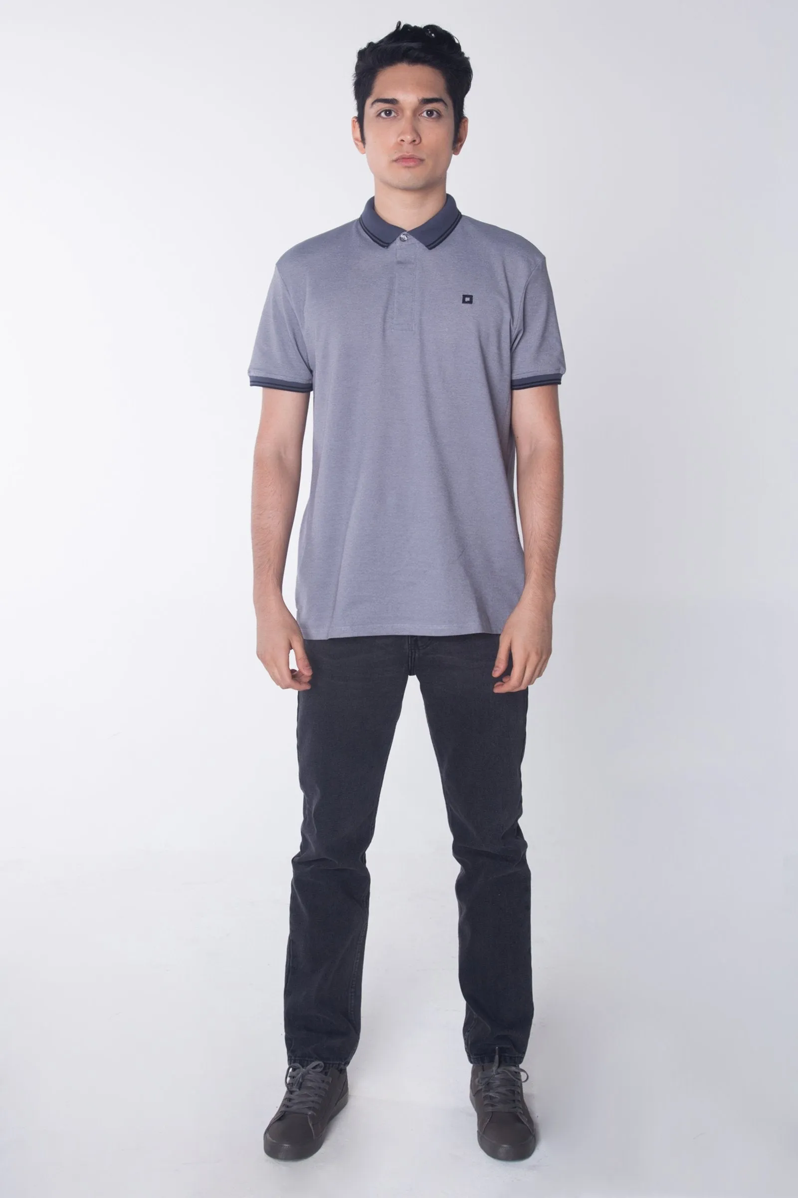 Relaxed Fit Polo Shirt With Embroidery