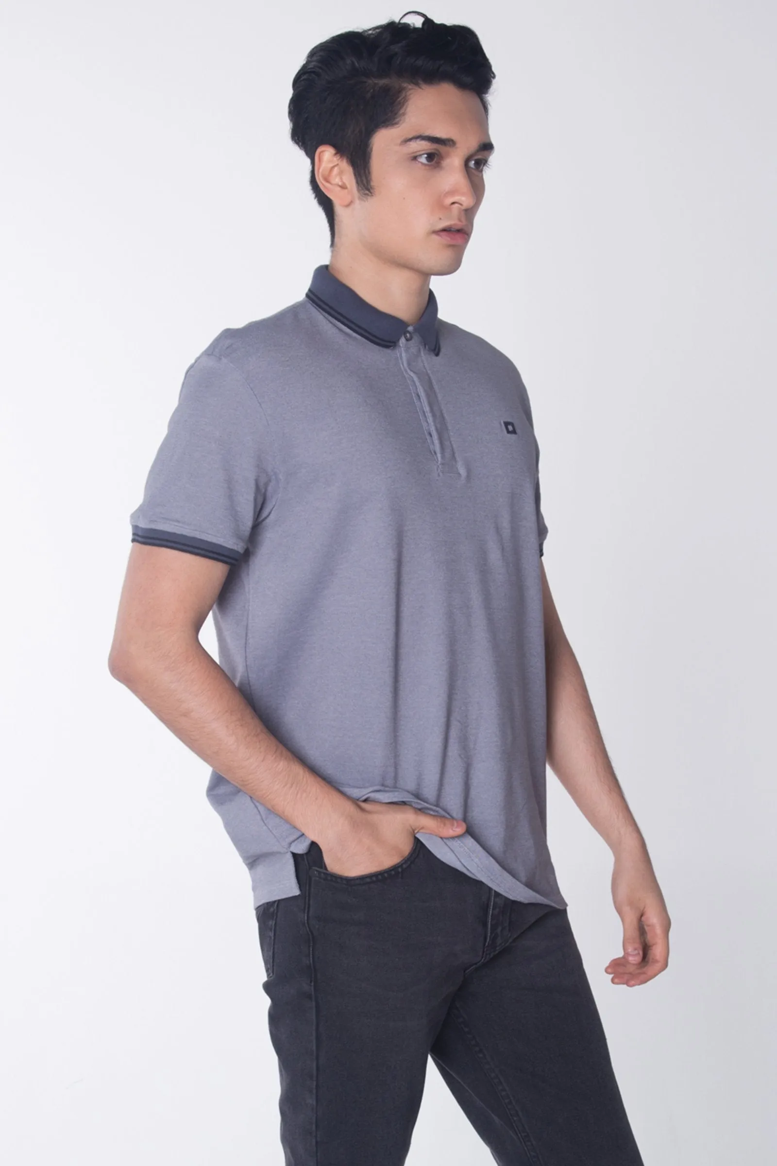 Relaxed Fit Polo Shirt With Embroidery