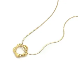 Small Wildflower Pendant - Gold