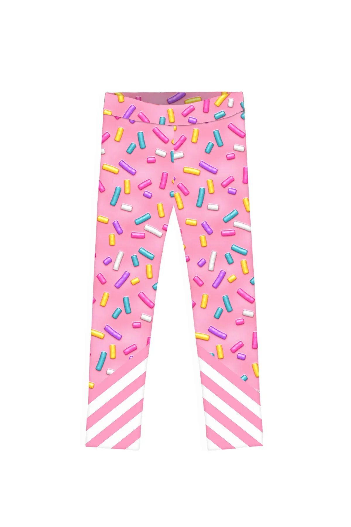 Sugar Baby Lucy Pink Candy Print Cute Summer Leggings - Kids